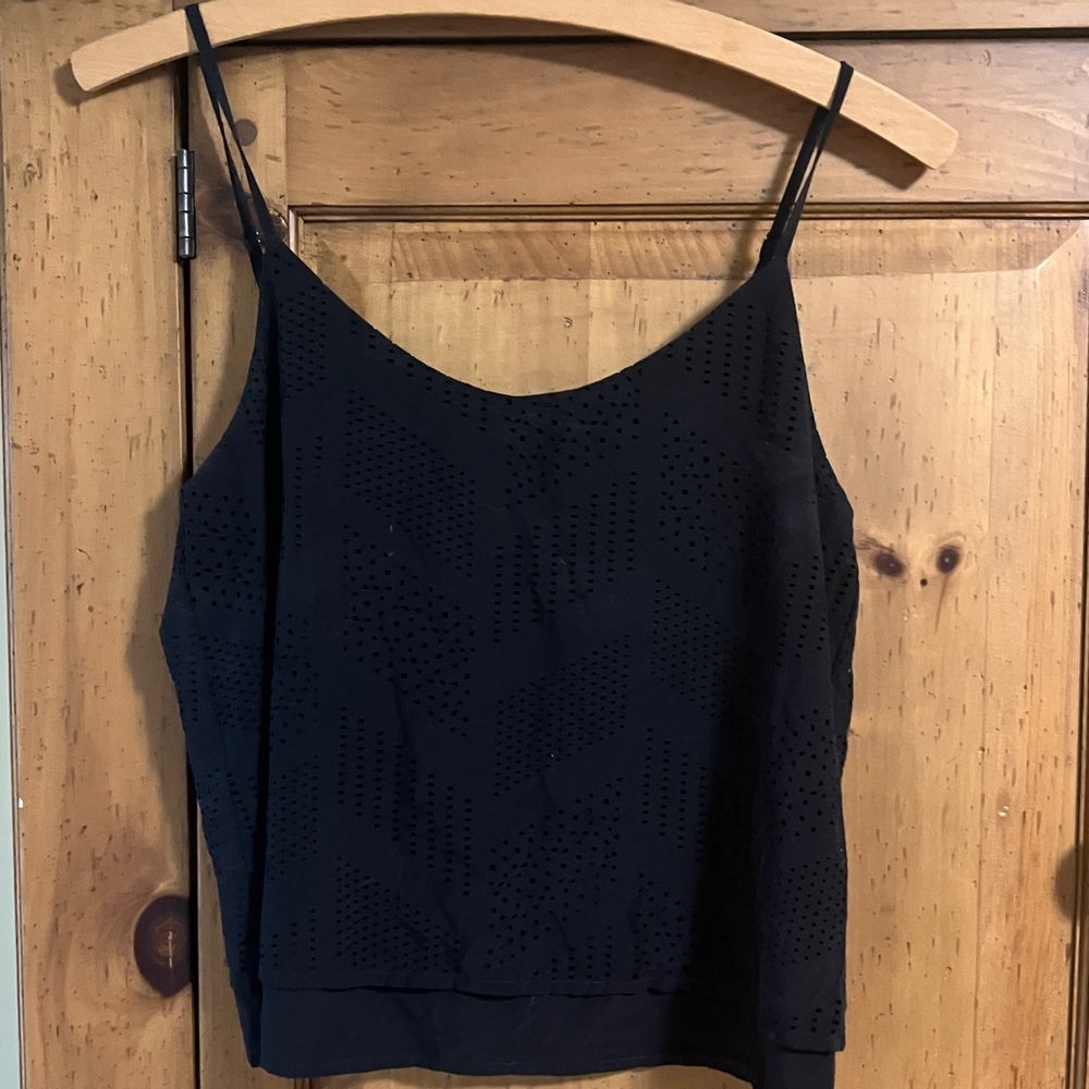 Athleta Black Cut-Out Camisole